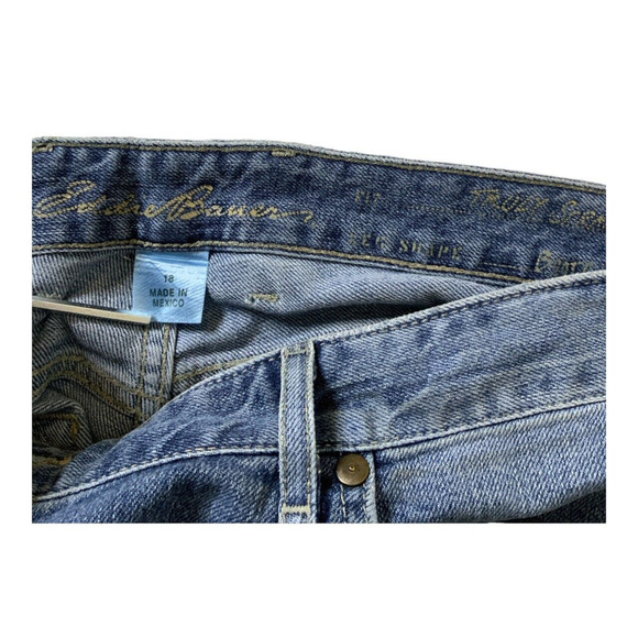 Vintage Eddie Bauer Jeans Womens Plus Size 18 Straight Bootcut Medium Wash Denim - Picture 11 of 11